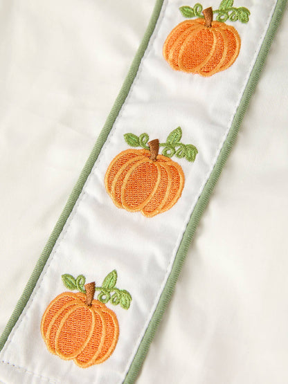 Pumpkin Applique Boys Bloomers
