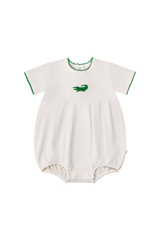Pip Embroidered Bubble -Alligator