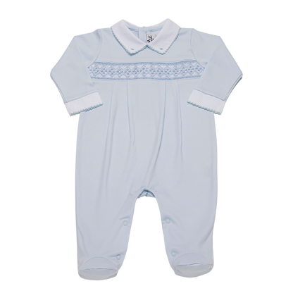 Baby Blue Points Smock Pima Jumpsuit