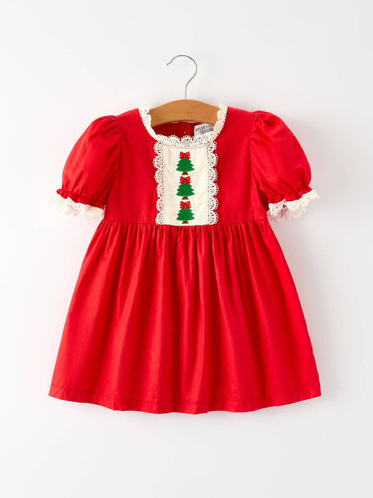 Red Lace Christmas Dress