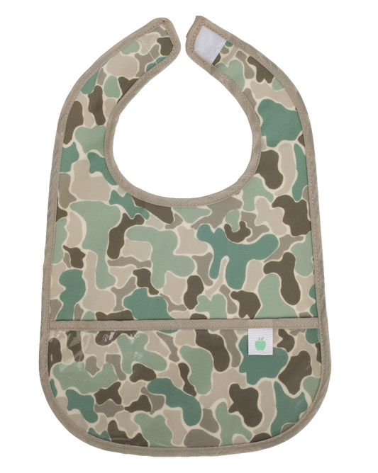 The Wipe It Bib in Camo
