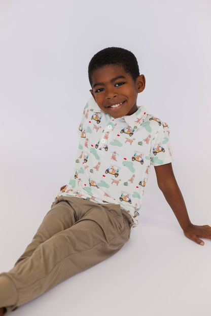 Barks & Birdies (Golf Dogs) Short Sleeve Polo Shirt