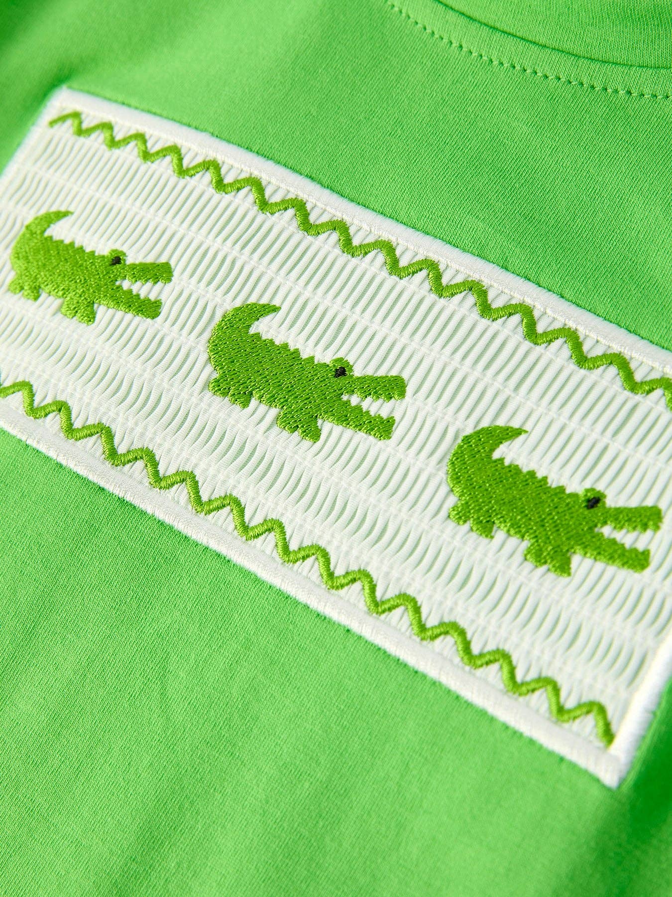 Smocked Alligator Short Set