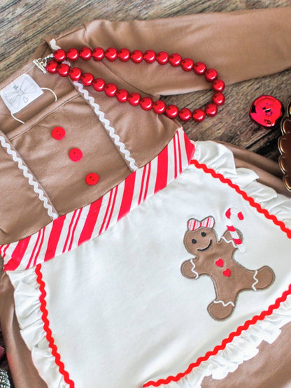 Gingerbread Baker Apron Dress