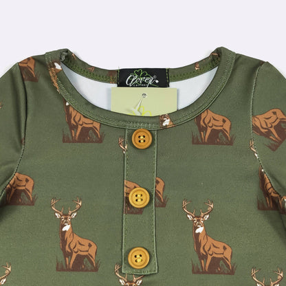 Hunter Green Buck Knotted Gown