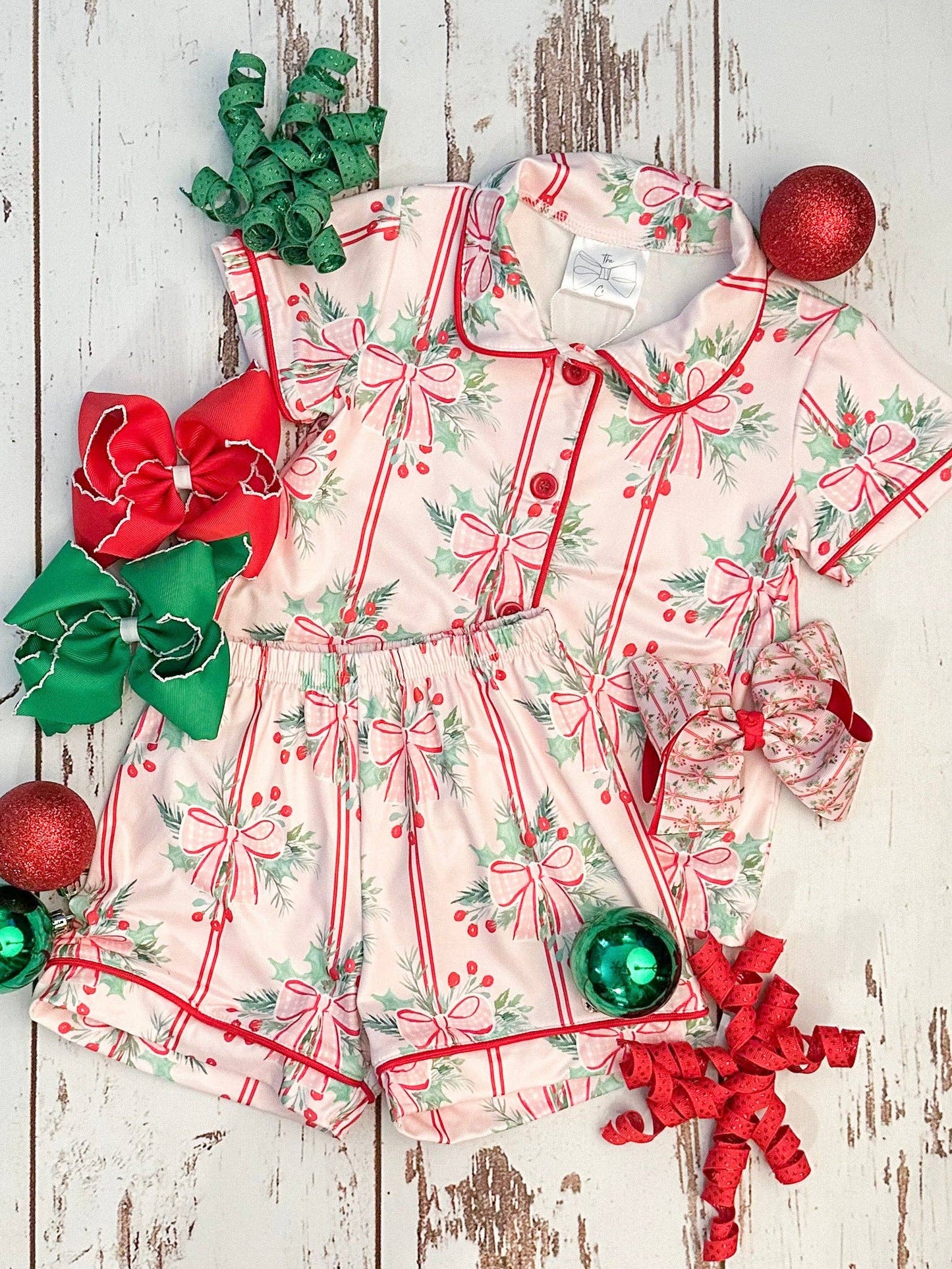Holly Bows Pjs