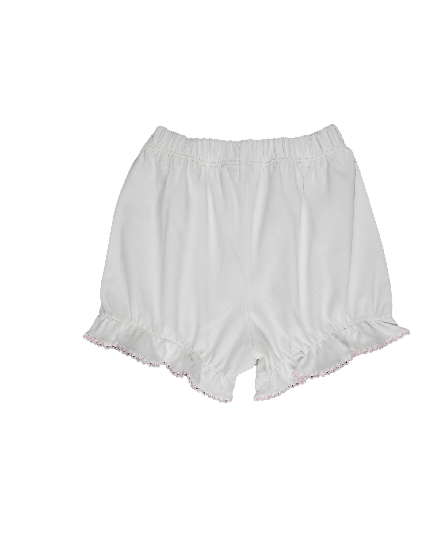 Baby Girl Cream and Pink Tie Pima Dress Diaper Cover