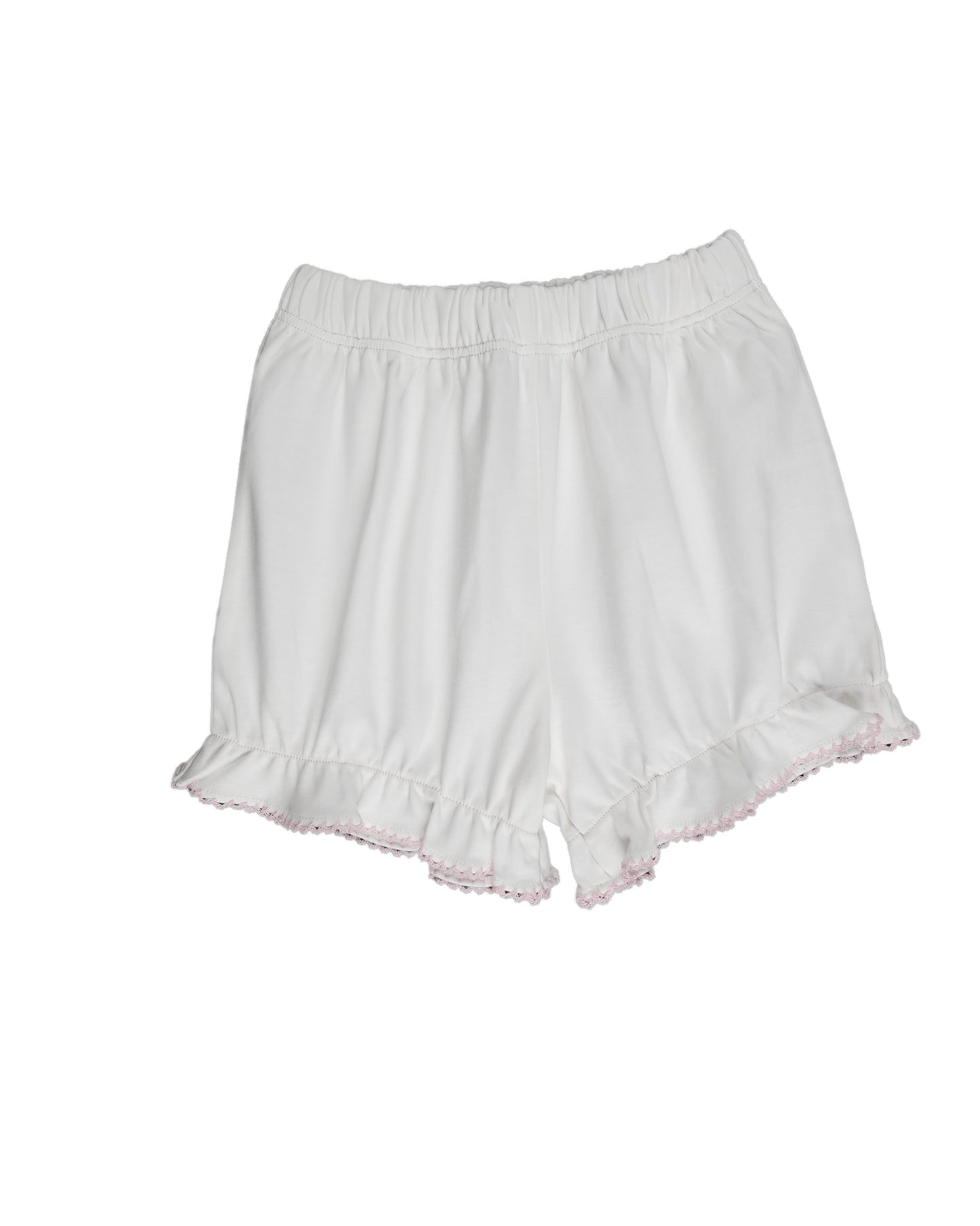 Baby Girl Cream and Pink Tie Pima Dress Diaper Cover