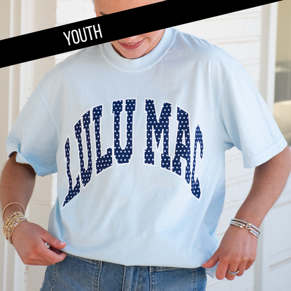 Blue Polka Dot Lulu Mac Tee