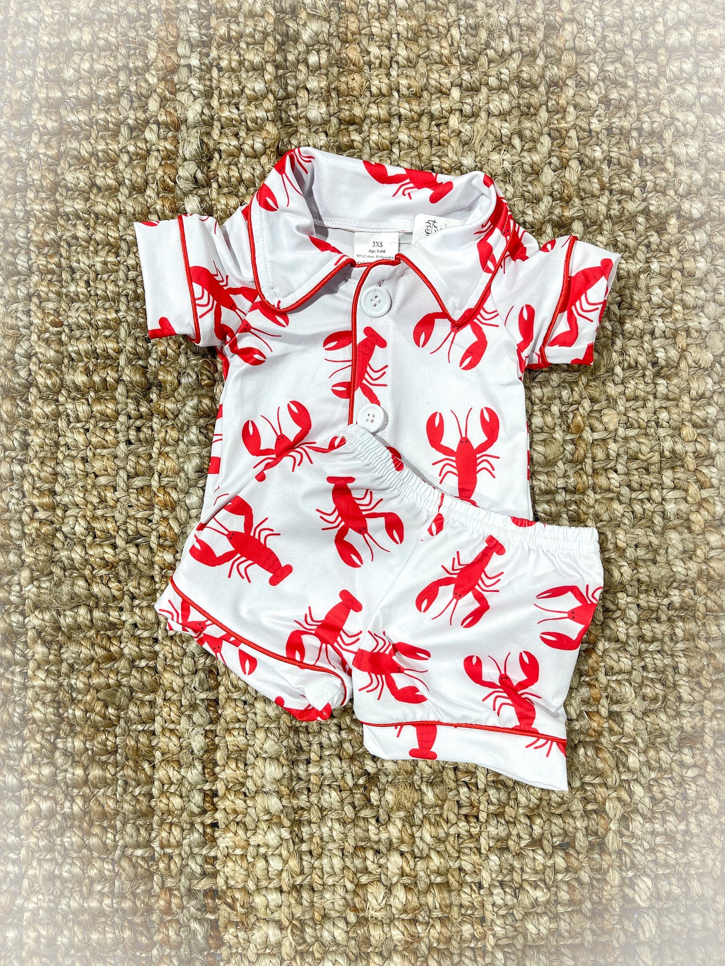 Crawfish Short Pjs Set