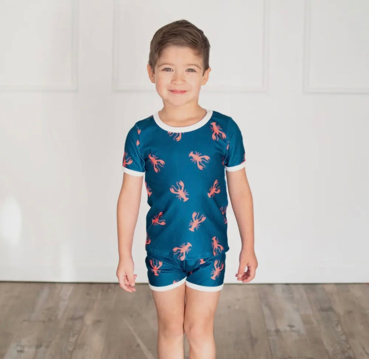 Navy Crawfish Pj Set