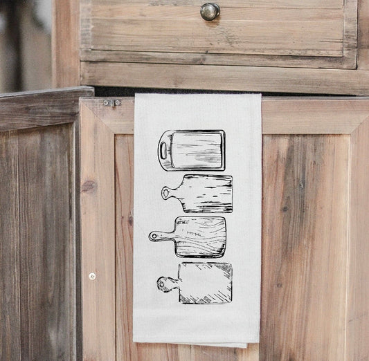 Cutting board tea towel