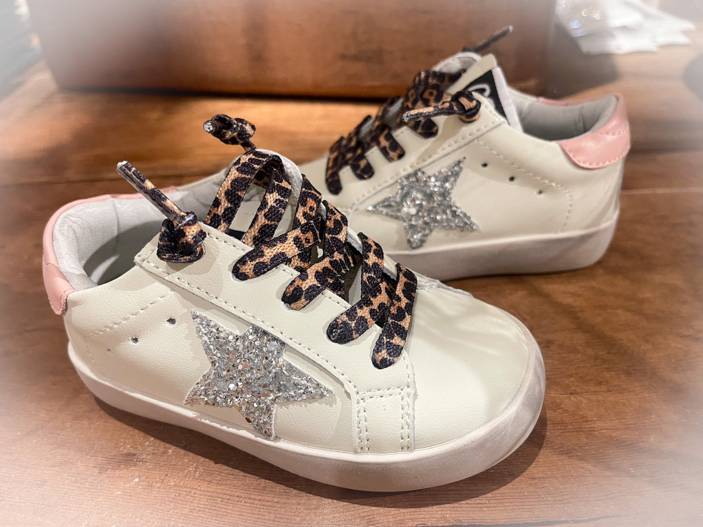 Leopard Lace Sneakers